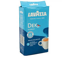 Кава мелена Lavazza Dek без кофеїну 250 г розвакуум упаковки