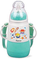 Бутылочка для кормления детская Baby Забавное купание 150 мл с ремешком аквамарин Fissman DP4 PZ, код: 7426803