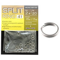 Заводні кільця BKK Split Ring-41 #2 (D-SP-1034)