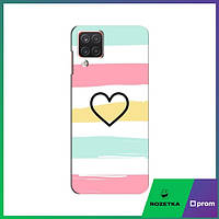 Чехол с принтом на Samsung Galaxy A12 (Сердце) / Чехлы с маленьким сердечком на Самсунг Галакси А12