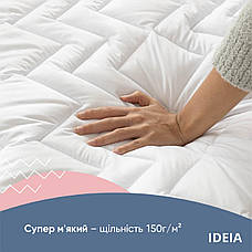 Наматрацник NORDIC COMFORT 80х190х35 см TM IDEIA щіл 150г/м2, натяжний з бортом по периметру, фото 3