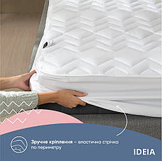 Наматрацник NORDIC COMFORT 80х190х35 см TM IDEIA щіл 150г/м2, натяжний з бортом по периметру, фото 3