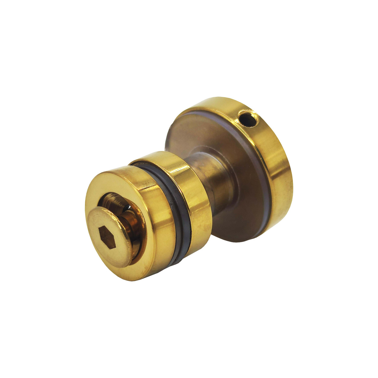 ODF-27-06-10 Кріплення рейки до скла для розсувних душових кабін під рейку 10*30, колір золото, фото 1