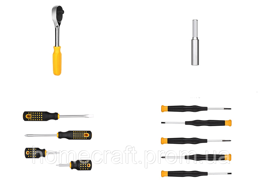 Набор инструментов в чемодане Crest tools 168 предметов BK, код: 2552226 - фото 5 - id-p2171765071