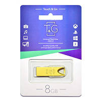 Флеш-накопитель USB 8GB TG 117 Metal Series Gold (TG117GD-8G) BK, код: 1901270