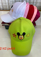 Котоновая кепка для девочек (р-р: 54) D142 разные расцветки.