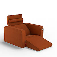 Мягкое кресло KULIK SYSTEM PLEASURE Ткань Целый Оранжевый (hub_OfIB60807) PZ, код: 1762845