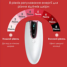Фотоепілятор Swan Epilux DH5-IPL для домашнього використання 8 режимів Gold White, фото 5