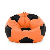 Кресло мешок Мяч Оксфорд 100см Студия Комфорта размер Стандарт Оранжевый + Черный US, код: 6498886