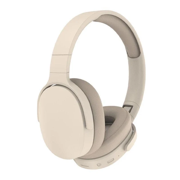 Дефект пакування Бездротові навушники накладні Headphones P2961 Bluetooth V5.1 MP3 Бежевий, фото 1
