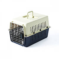 Переноска для котів і собак до 9 кг Treaxy з Металевими Кріпленнями та Дверію + Замок Navy PZ, код: 7940079