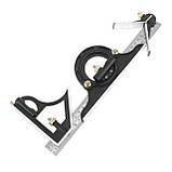 Будівельний транспортир кутомір кутомір з транспортиром кутники будівельні, фото 6