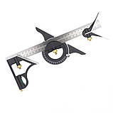 Будівельний транспортир кутомір кутомір з транспортиром кутники будівельні, фото 5