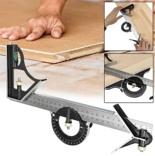 Будівельний транспортир кутомір кутомір з транспортиром кутники будівельні, фото 1