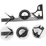 Будівельний транспортир кутомір кутомір з транспортиром кутники будівельні, фото 4