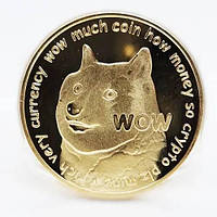 Монета сувенирная Eurs Dogecoin DOGE Золотой цвет (DOGE-G) PZ, код: 8150796