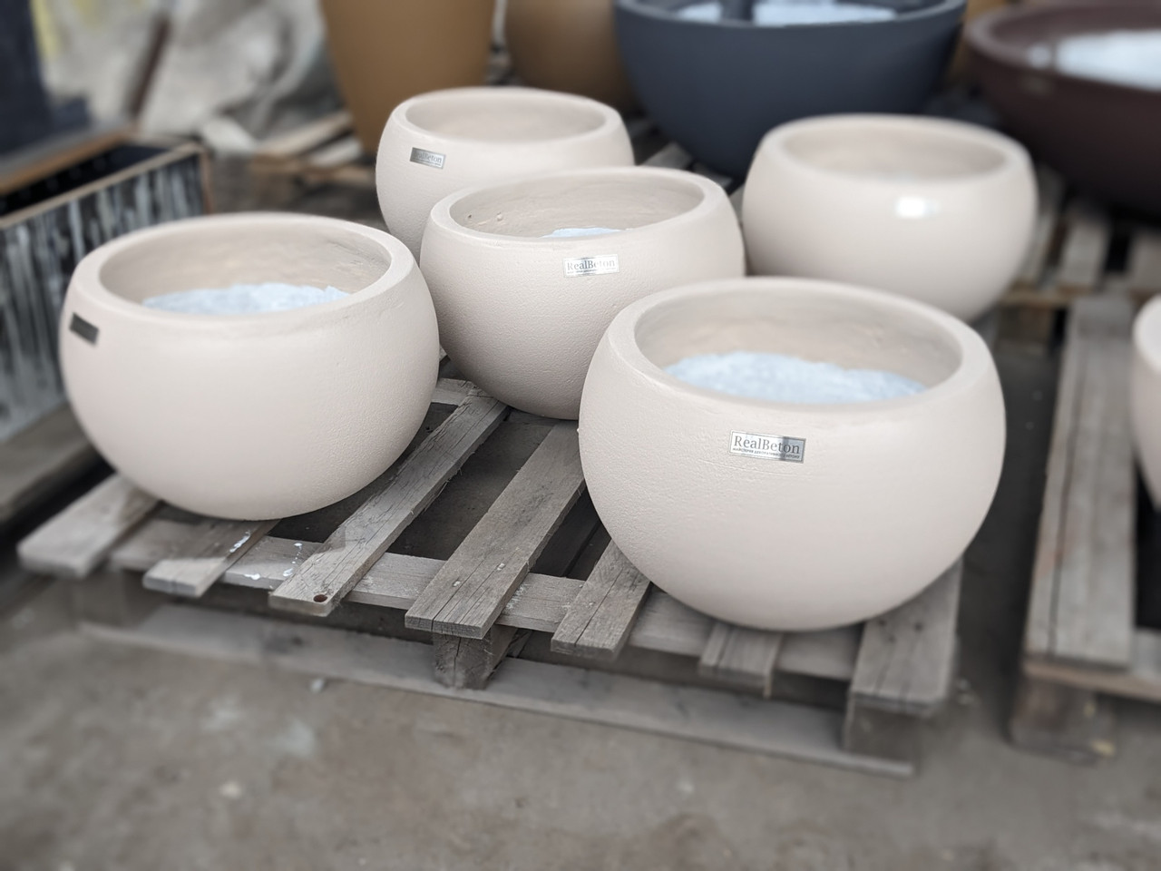 Вазон бетонний Гера В290мм х Д470мм сірий, фото 1