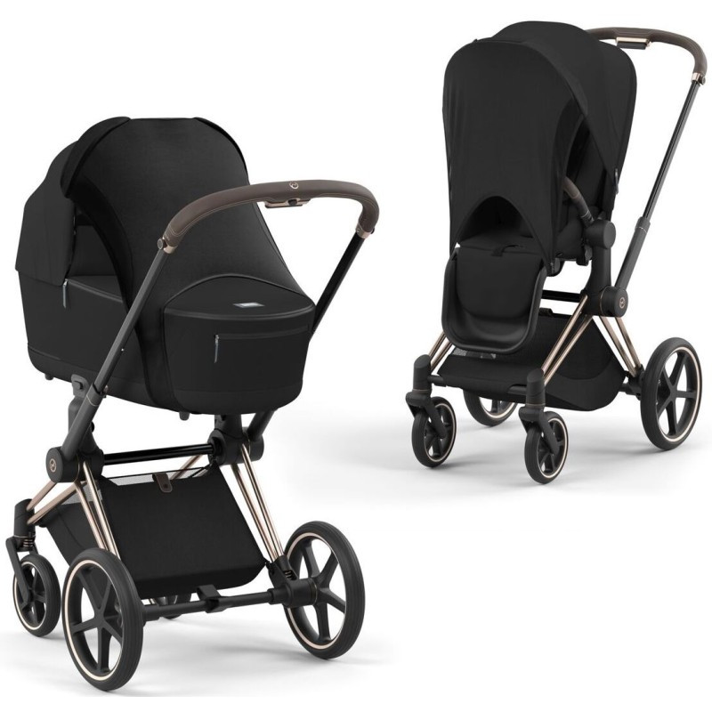 Сонцезахисний чохол для колясок Black для Cybex, фото 1