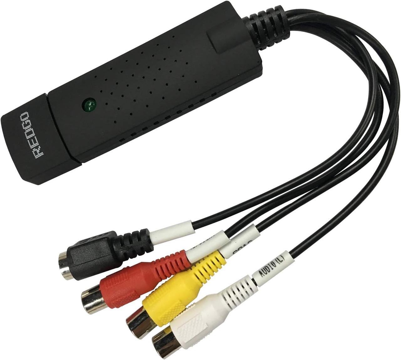 Відео Аудіо VHS Відеомагнітофон USB Мапа захоплення відео на DVD-конвертер Адаптер карти захоплення, фото 1