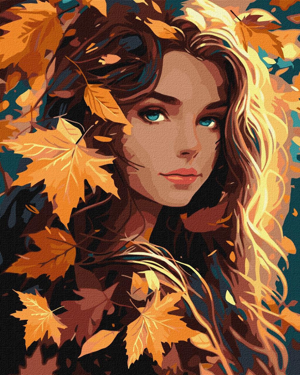 Картина за номерами 40×50 см. Осінній листопад ©art_selena_ua Ідейка КНО8334, фото 1