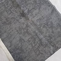 Ткань хлопковая тефлоновая мрамор темно серый отрез 40*188 см