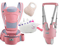 Хипсит Baby Carrier эрго-рюкзак кенгуру переноска 6 в 1 игрушка Пушин кот Луна Розовый (n-188 DH, код: 7759440