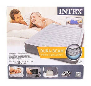 Intex 67770 надувна ліжко Comfort Plush Mid Rise Airbed 203х152х33см, фото 2