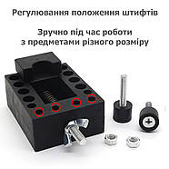 Лещата для точних робіт - ювелірні лещата - лещата годинникаря - ABS-пластик, фото 4