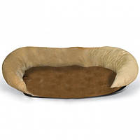 Самосогревающийся лежак для собак KH Bolster 43х35,5x5 см Бежево-коричневый (655199042128) DH, код: 7937365