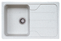 Мойка гранитная для кухни Platinum 7850 VERONA матовая Белая в точку DH, код: 7230130