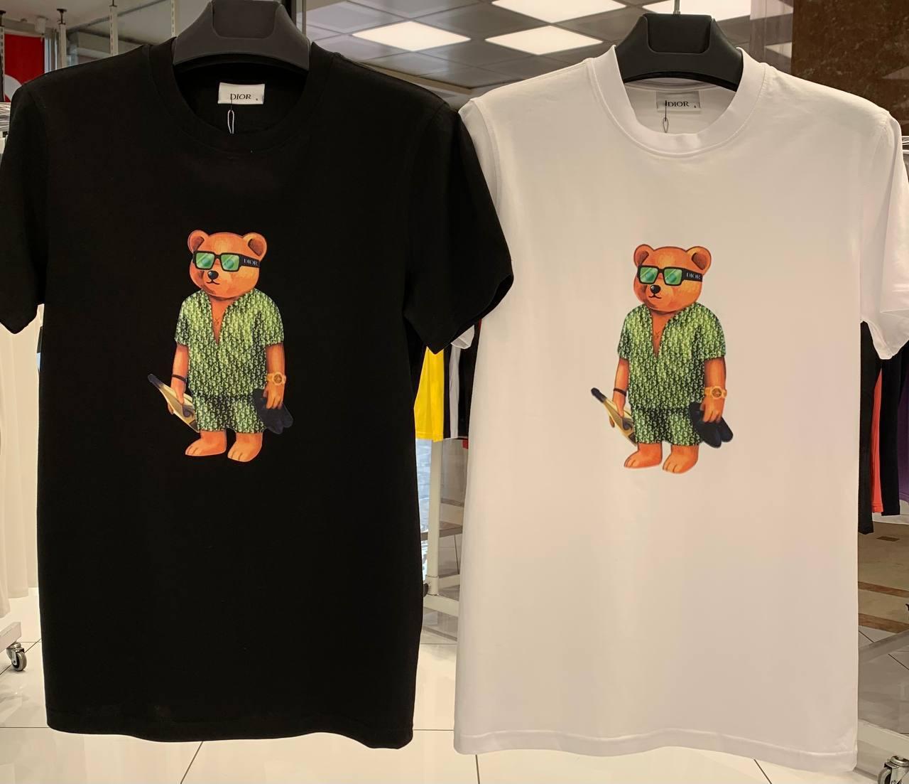 Чоловіча футболка DIOR BEAR D11945 біла S, XXL