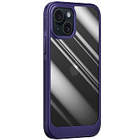 Противоударный чехол Pulse Clear для Apple iPhone 15 (6.1") | Двухкомпонентный TPU+PC Purple