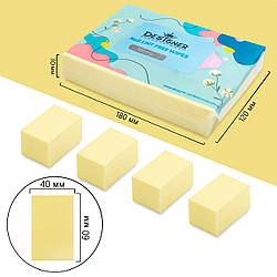 Серветки безворсові Designer Professional, жовтий, 1000 шт./уп.