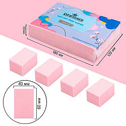 Серветки безворсові Designer Professional, рожевий, 1000 шт./уп.