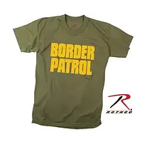 Футболка милитари тактическая ROTHCO USA "BORDER PATROL" Пограничный патруль