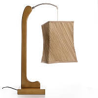 Настольная лампа классическая с абажуром Brille 60W TL-25 Коричневый DH, код: 7271286