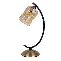 Настольная лампа классическая Brille 60W LK-664 Черный DH, код: 7271301