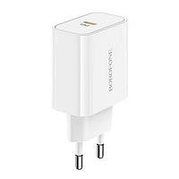 Зарядное устройство Usb BOROFONE BA57A Easy Speed Type-C, 20W, 3A белое US, код: 8162360