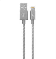 Кабель Ttec (2DKM02UG) USB - Lightning, AlumiCable, 1.2м, Space Gray, MFi SP, код: 6708210