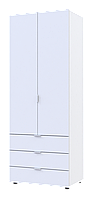 Розпашна шафа для одягу Гелар Doros Білий 2 ДСП 77,5х49,5х203,4 (80737021) DH, код: 8037426