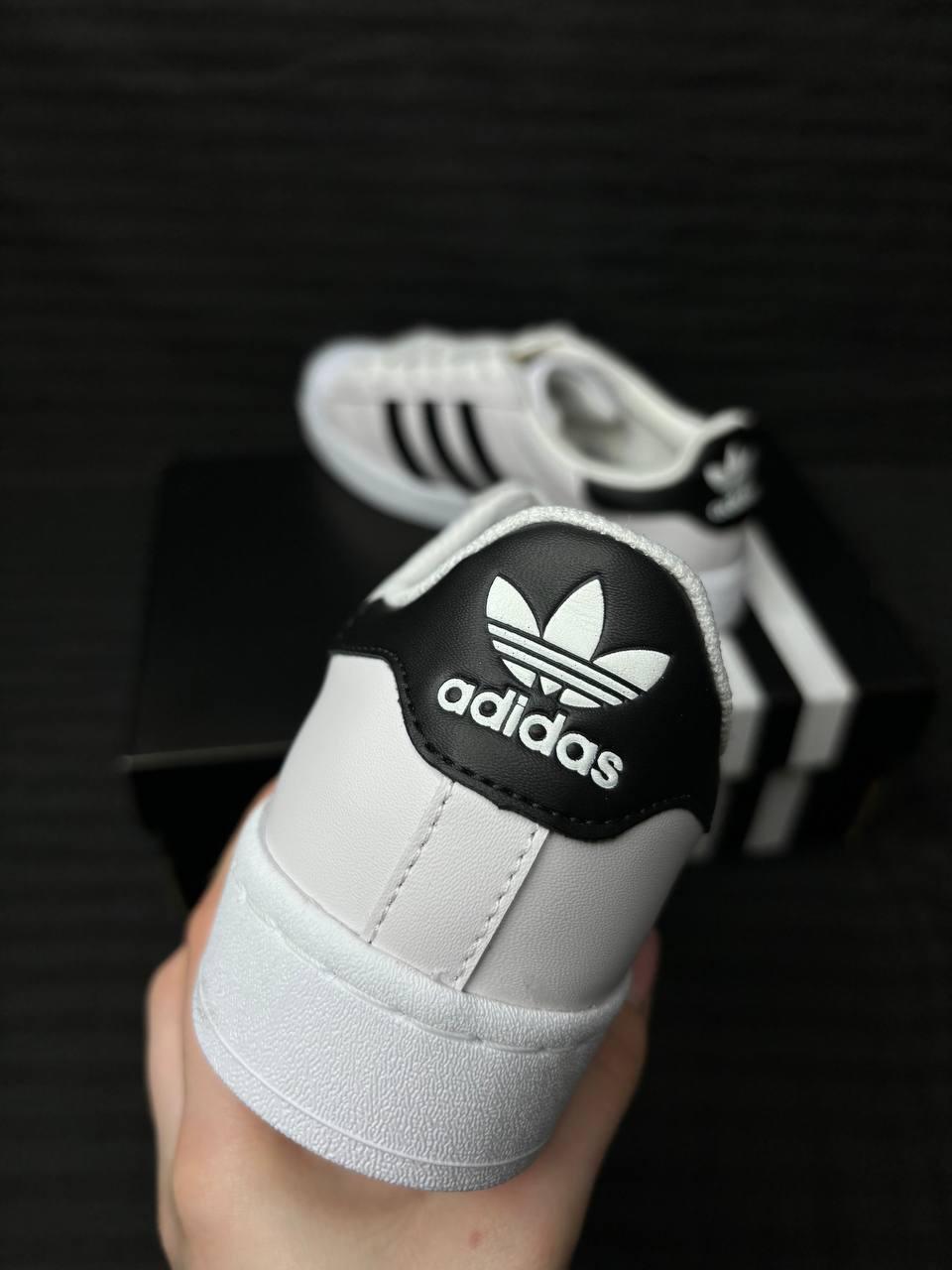 Кросівки суперстарадис білі зручні Adidas Superstar White стильні Кеди чоловічі adidas superstar білі