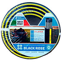 Шланг армированный для полива HOSE ITALY Black Rose Ø1/2" 20м трехслойный давление 15атм