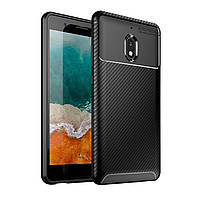 Чехол Carbon Case Nokia 2.1 Черный (hub_AOoM49161) FT, код: 1374149