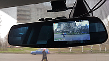 Автомобільний відеореєстратор-дзеркало Vehicle Blackbox HD DVR з камерою заднього огляду, фото 3