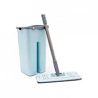 Набір для миття підлоги (швабра-намет з телескопічною ручкою, відро з віджимом) ZAMBAK PLASTIK
