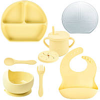 Набор силиконовой посуды 2Life Y11 7 предметов Желтый (v-11125) EJ, код: 8216371