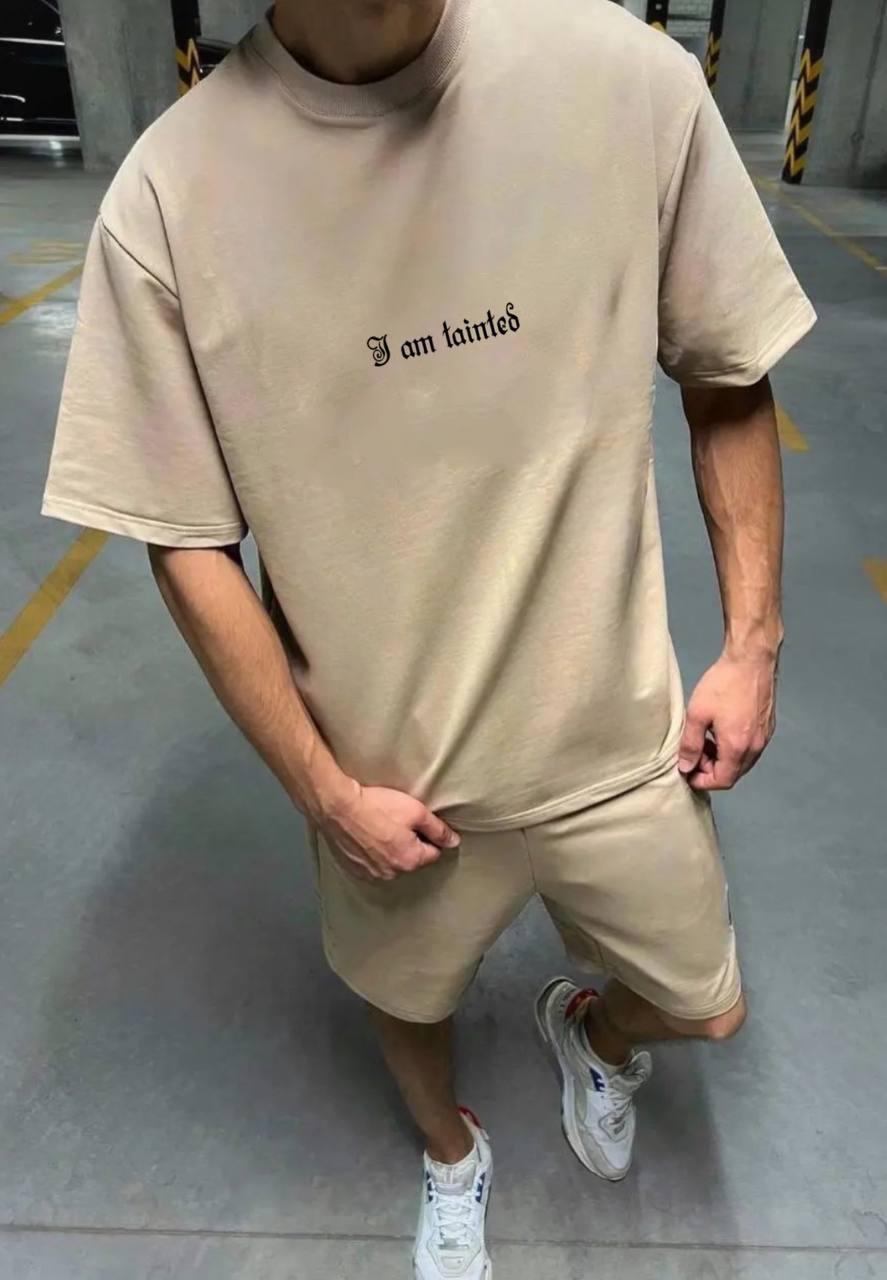 Чоловічий літній костюм шорти та футболка, фото 1