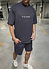 Чоловічий літній костюм шорти та футболка, фото 3