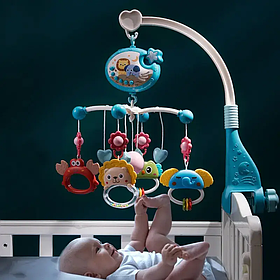 Музичний мобіль карусель для новонародженого 39636 колискові мелодії підсвічування