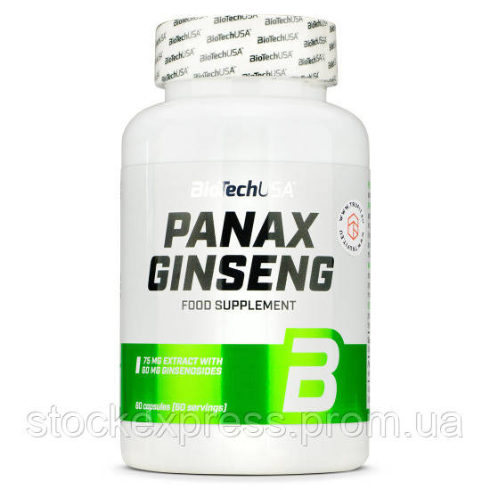 Натуральная добавка для спорта BioTechUSA Panax Ginseng 60 Caps SE, код: 7622748 - фото 1 - id-p2171945008